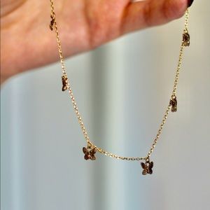 Gold Y2K Butterfly chain necklace!